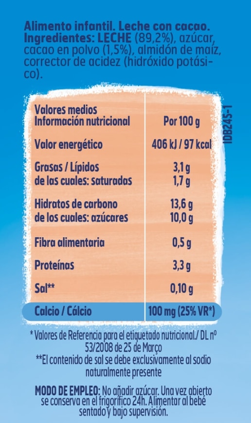 Yogolino infantil de Cacao 4x100g